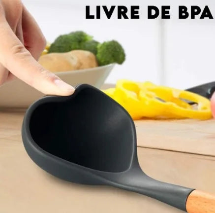 Jogo de Utensílios de Silicone para Cozinha - 12 pçs