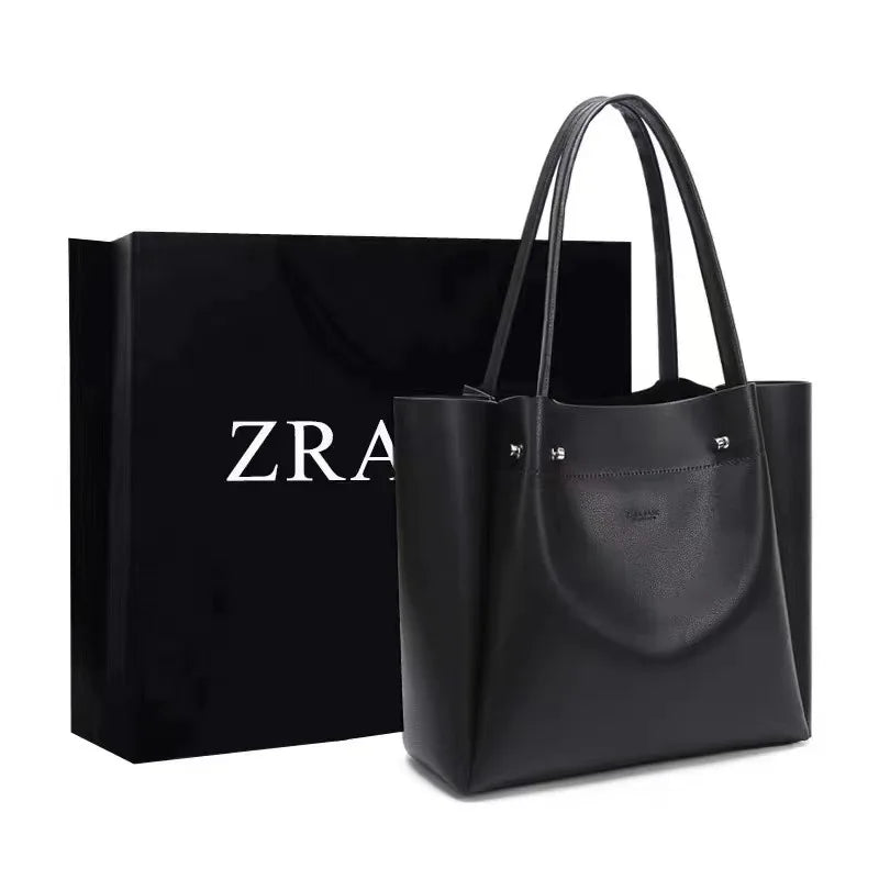 Bolsa Feminina ZRA Basic Collection em Couro - Grande